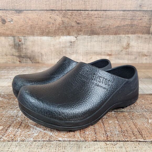 Birkenstock Profi-Birki Professional Women Sz 7 EU 38 Black Slip On Clog Shoes - Picture 3 of 10